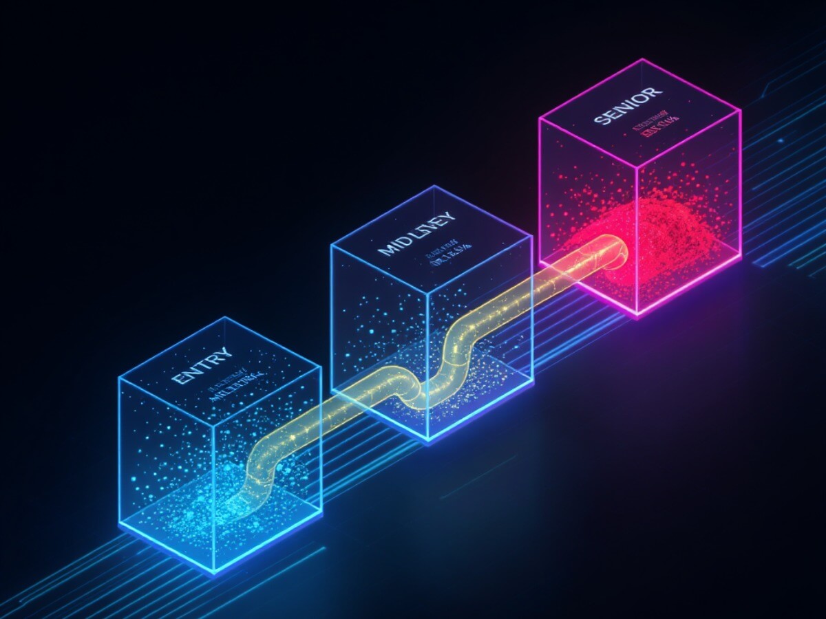 AI eliminated the first three rungs of the career ladder creating entry-level hiring crisis 2025