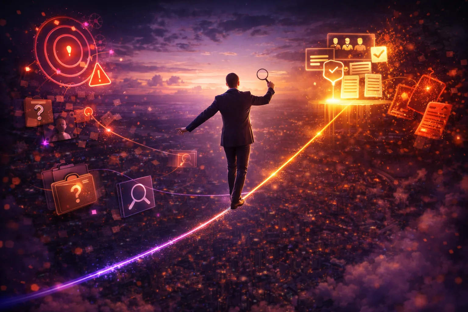 Diagram showing the skills-to-hiring gap — where 64% of employers adopted skills-based hiring but lack verification infrastructure to validate candidate claims at scale