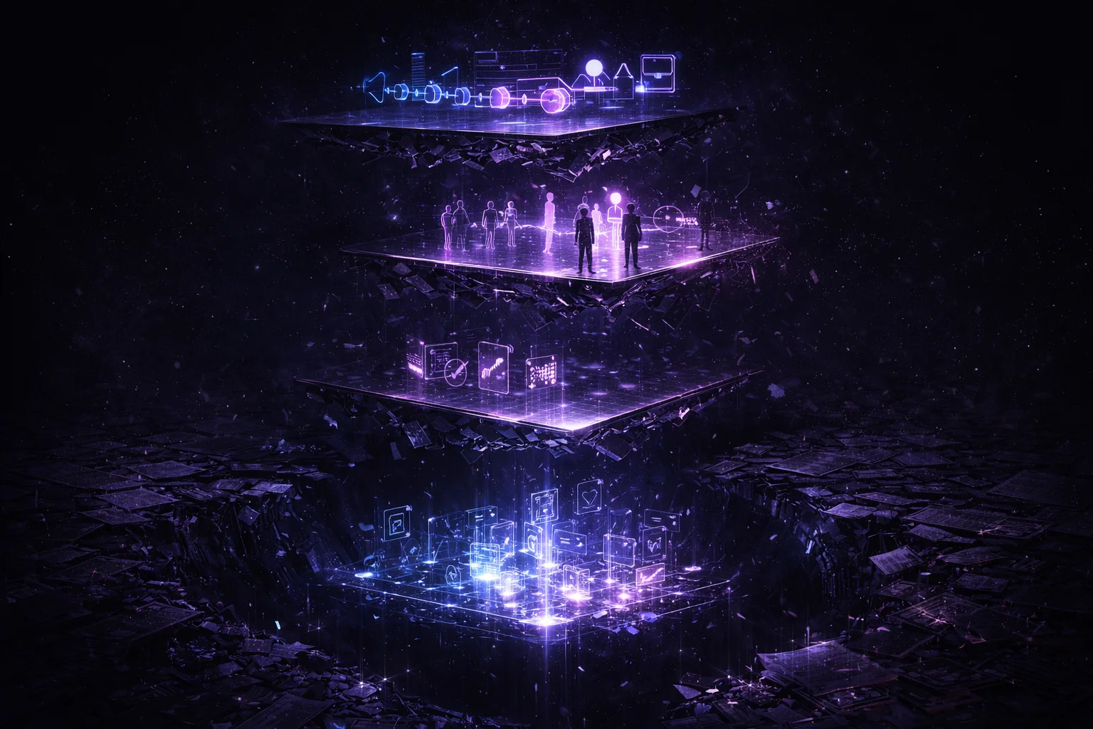 Layered hiring failures from time-to-hire optimization to skills-based hiring — each fix collapses at the next diagnostic layer without verified proof of capability